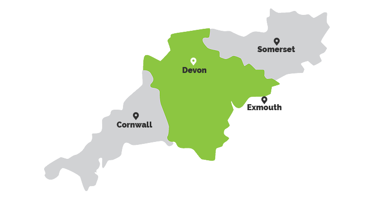 Devon, Somerset, Exmouth, Cornwall